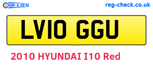 LV10GGU are the vehicle registration plates.