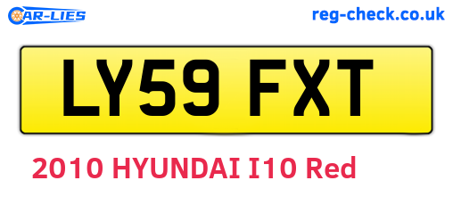 LY59FXT are the vehicle registration plates.