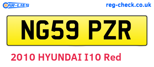 NG59PZR are the vehicle registration plates.