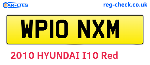 WP10NXM are the vehicle registration plates.