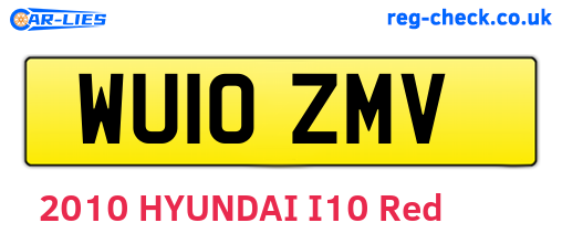 WU10ZMV are the vehicle registration plates.