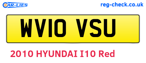 WV10VSU are the vehicle registration plates.