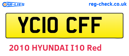 YC10CFF are the vehicle registration plates.