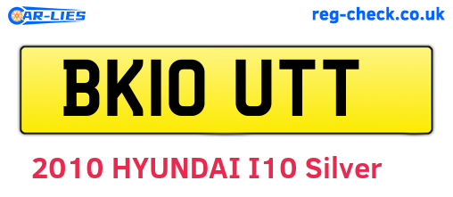 BK10UTT are the vehicle registration plates.