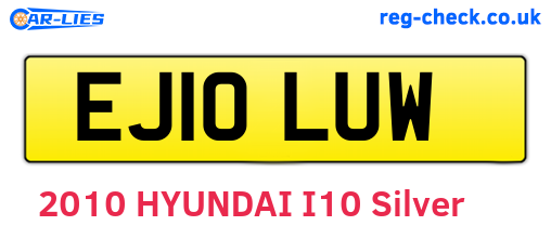 EJ10LUW are the vehicle registration plates.