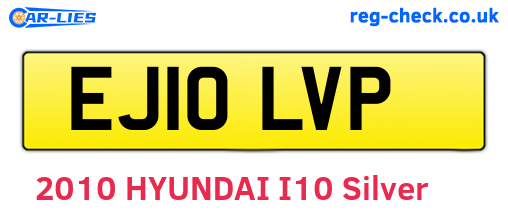 EJ10LVP are the vehicle registration plates.