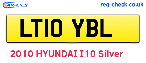 LT10YBL are the vehicle registration plates.