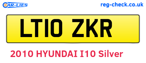 LT10ZKR are the vehicle registration plates.