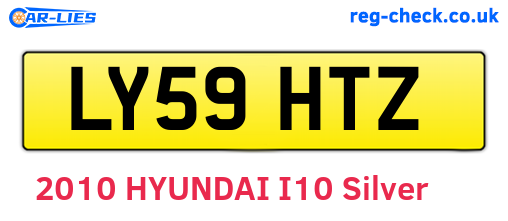 LY59HTZ are the vehicle registration plates.