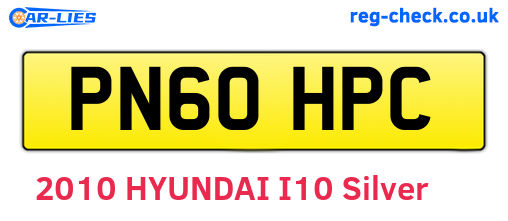 PN60HPC are the vehicle registration plates.