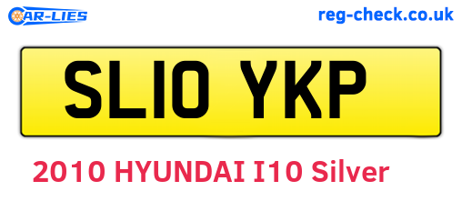 SL10YKP are the vehicle registration plates.