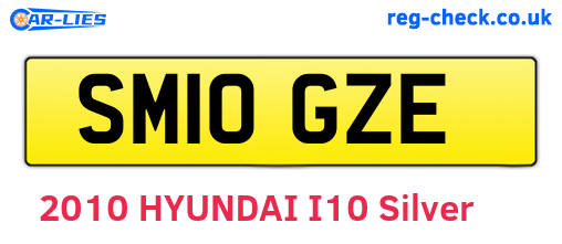 SM10GZE are the vehicle registration plates.