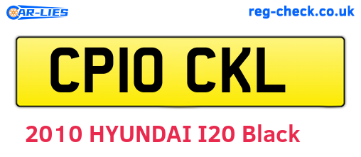 CP10CKL are the vehicle registration plates.