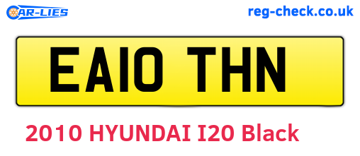 EA10THN are the vehicle registration plates.