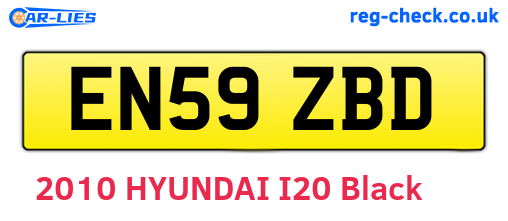 EN59ZBD are the vehicle registration plates.