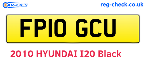 FP10GCU are the vehicle registration plates.