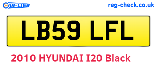 LB59LFL are the vehicle registration plates.