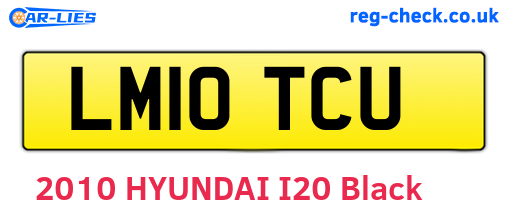 LM10TCU are the vehicle registration plates.