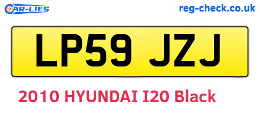LP59JZJ are the vehicle registration plates.