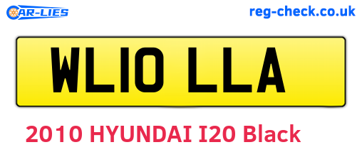 WL10LLA are the vehicle registration plates.