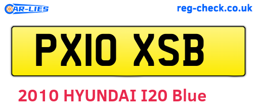 PX10XSB are the vehicle registration plates.