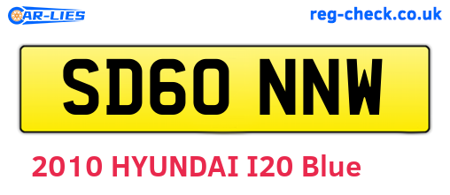 SD60NNW are the vehicle registration plates.