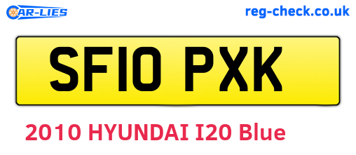 SF10PXK are the vehicle registration plates.