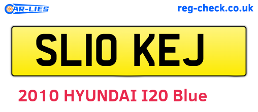 SL10KEJ are the vehicle registration plates.