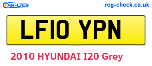 LF10YPN are the vehicle registration plates.