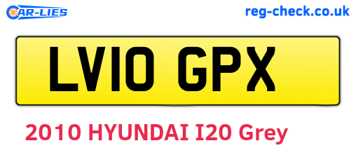 LV10GPX are the vehicle registration plates.