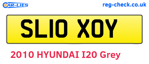 SL10XOY are the vehicle registration plates.