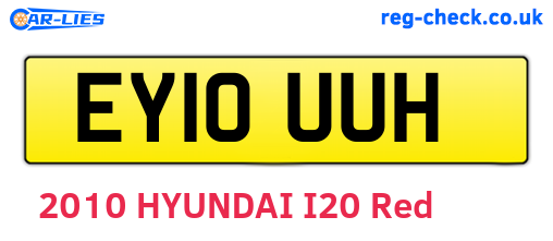 EY10UUH are the vehicle registration plates.