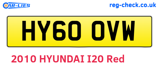 HY60OVW are the vehicle registration plates.