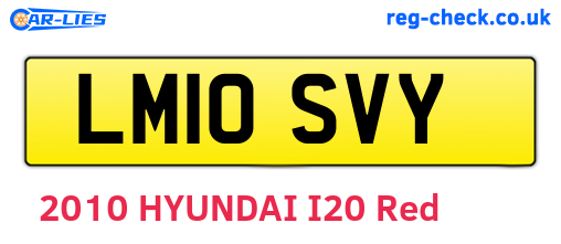 LM10SVY are the vehicle registration plates.