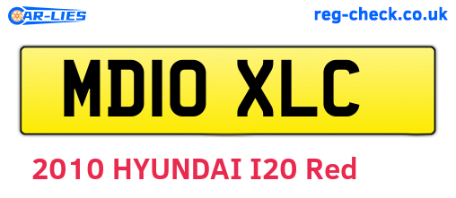 MD10XLC are the vehicle registration plates.