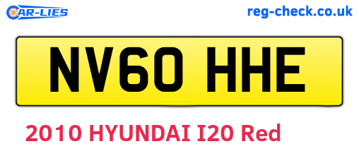 NV60HHE are the vehicle registration plates.