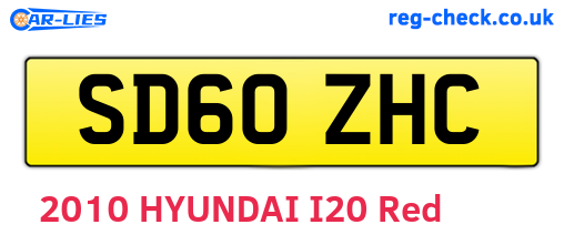 SD60ZHC are the vehicle registration plates.