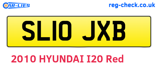 SL10JXB are the vehicle registration plates.