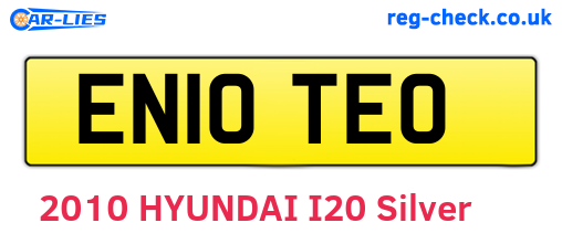 EN10TEO are the vehicle registration plates.