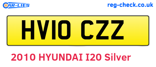 HV10CZZ are the vehicle registration plates.