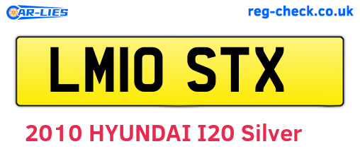 LM10STX are the vehicle registration plates.