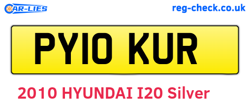 PY10KUR are the vehicle registration plates.