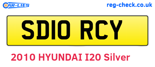 SD10RCY are the vehicle registration plates.