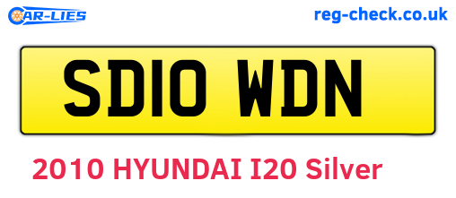SD10WDN are the vehicle registration plates.