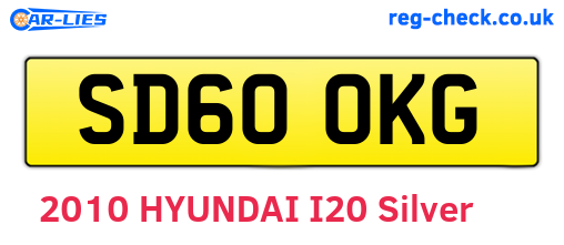 SD60OKG are the vehicle registration plates.