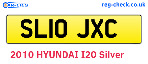 SL10JXC are the vehicle registration plates.