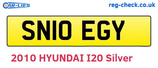 SN10EGY are the vehicle registration plates.