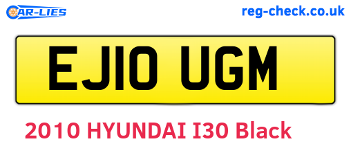 EJ10UGM are the vehicle registration plates.