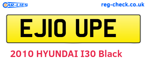 EJ10UPE are the vehicle registration plates.