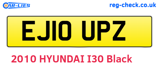 EJ10UPZ are the vehicle registration plates.
